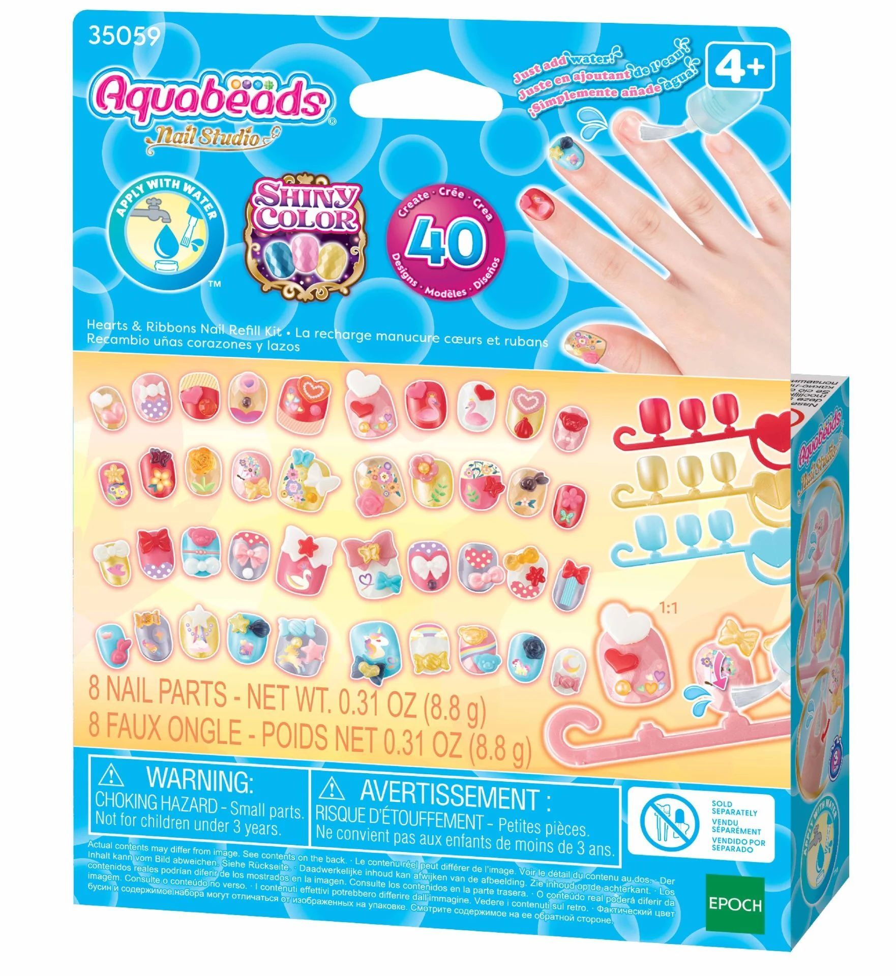 Adore Aquabeads Kalpler ve Kurdeleler Yedek Tırnak Paketi