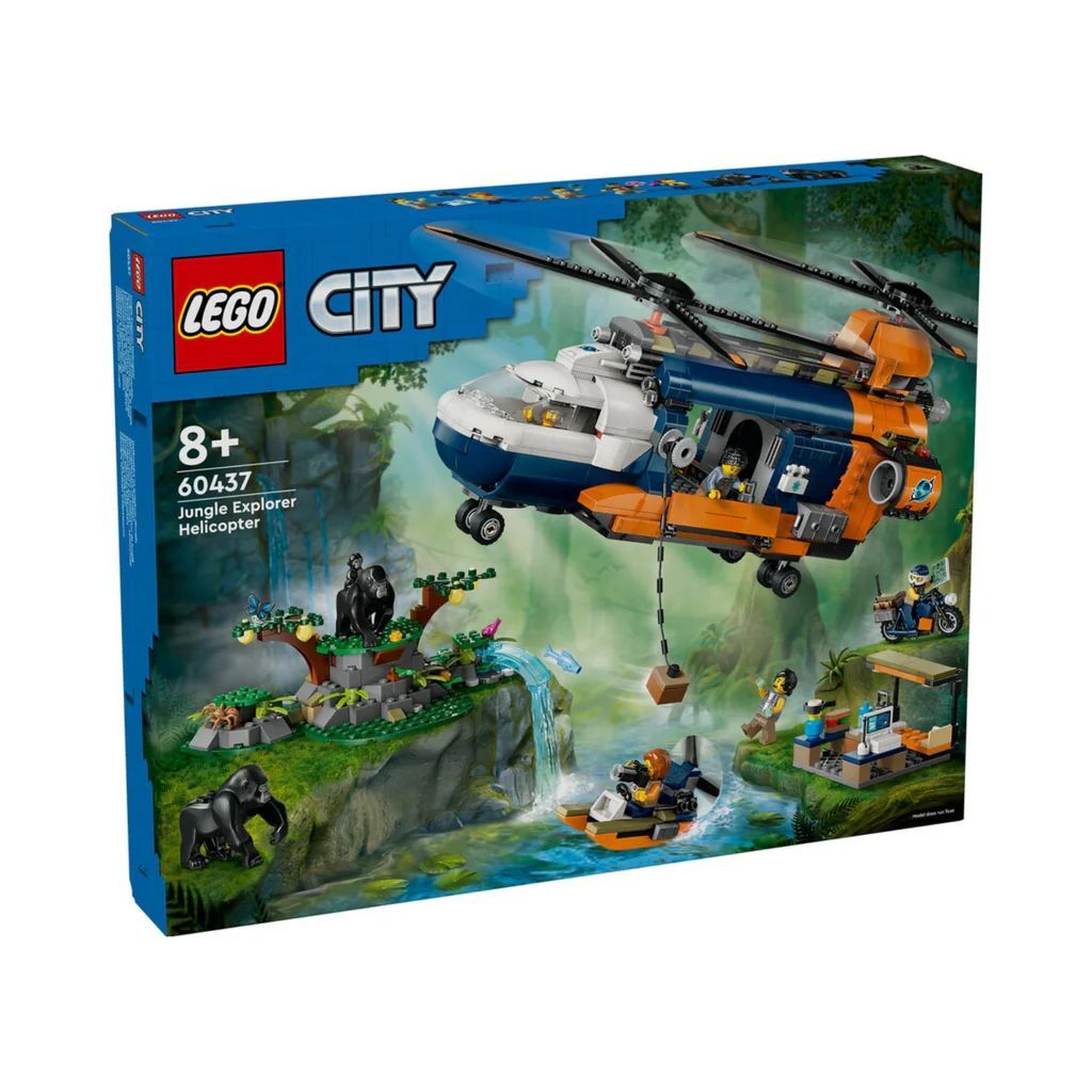 Lego City Orman Kaşifinin Helikopteri Kamp Yerinde
