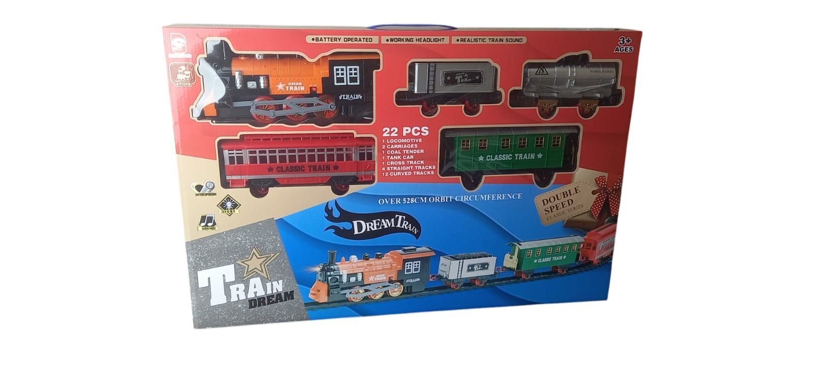 Seher Buharlı Tren Raylı Pilli Işıklı Sesli 530 Cm