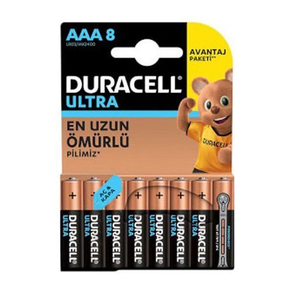 Duracell AAA Kalem Pil 8 Li*12 5011727