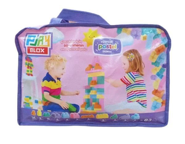 Toru Play Blox Pastel 107 Parça Çantalı 2977