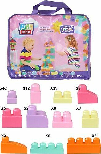 Toru Play Blox Pastel 107 Parça Çantalı 2977