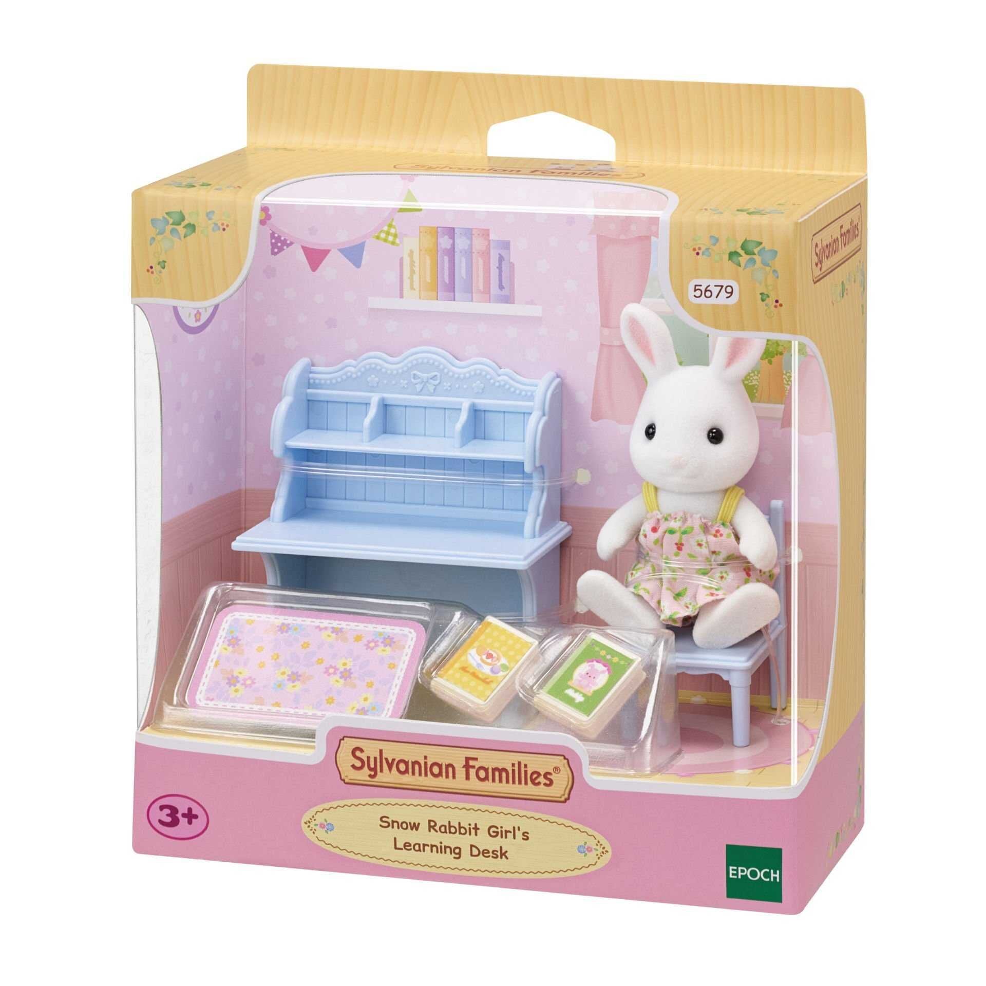 Adore Sylvanian Families Kar Tavşan Kız ve Çalışma Masası 5679