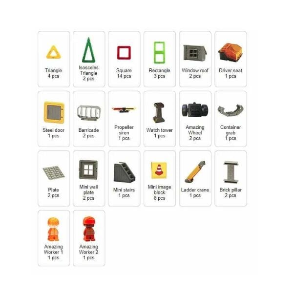 Isabel Mıknatıslı Construction Set 50 Parça