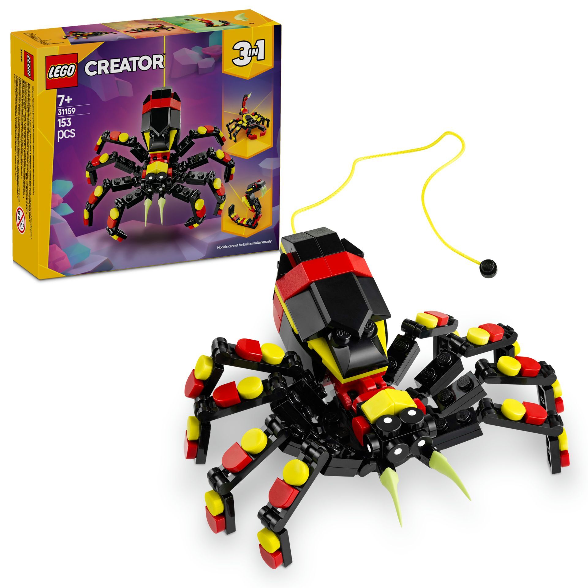 Lego 3ü1 Arada Vahşi Hay. Şaşırtıcı Örümcek 31159
