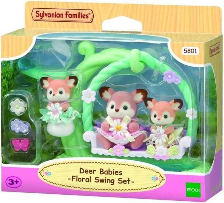 Adore Sylvanian Families Geyik Bebekler Salıncak Seti