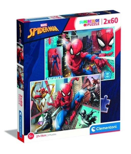 Clementoni 2x60 Parça Puzzle Spiderman 21608