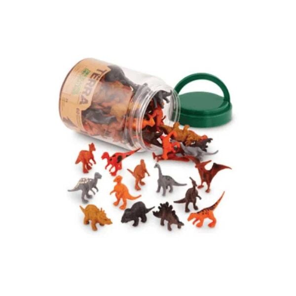 Isabel 60 Parça Tüp İçinde Küçük Oyun Seti Dinozor