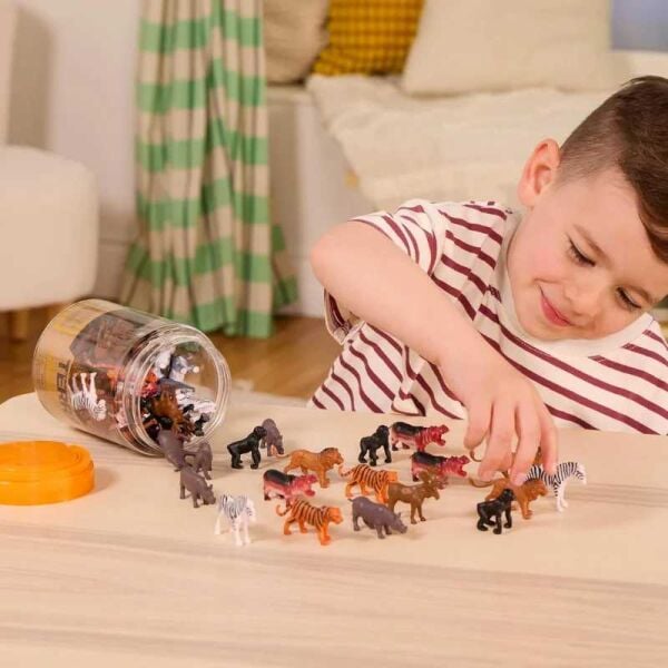 Isabel 60 Parça Tüp İçinde Küçük Oyun Seti Safari