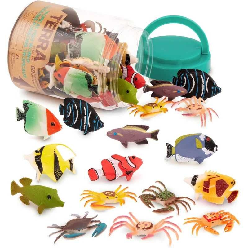 Isabel 60 Parça Tüp İçinde Küçük Oyun Seti Tropika