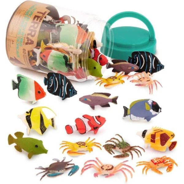 Isabel 60 Parça Tüp İçinde Küçük Oyun Seti Tropika