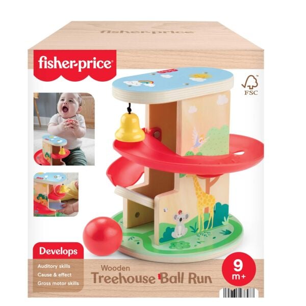 Mattel Fisher Price Ahşap Ağaçev Top Kaydırağı HXT