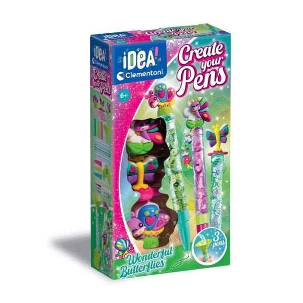 Clementoni Idea Kalem Tasarım Seti Kelebekler