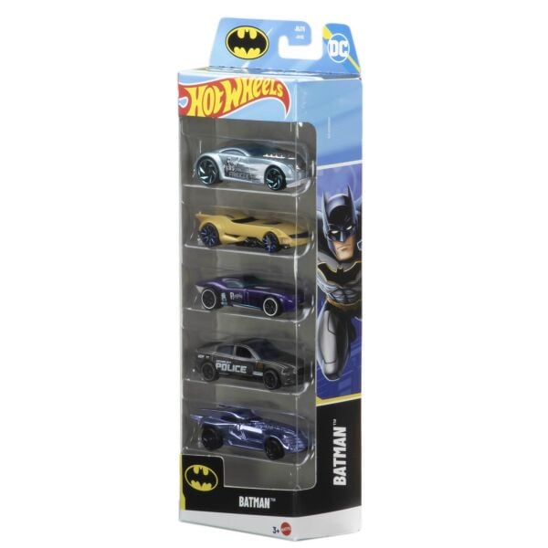 Mattel Hot Wheels Batman Araba 5li Paket JDR18