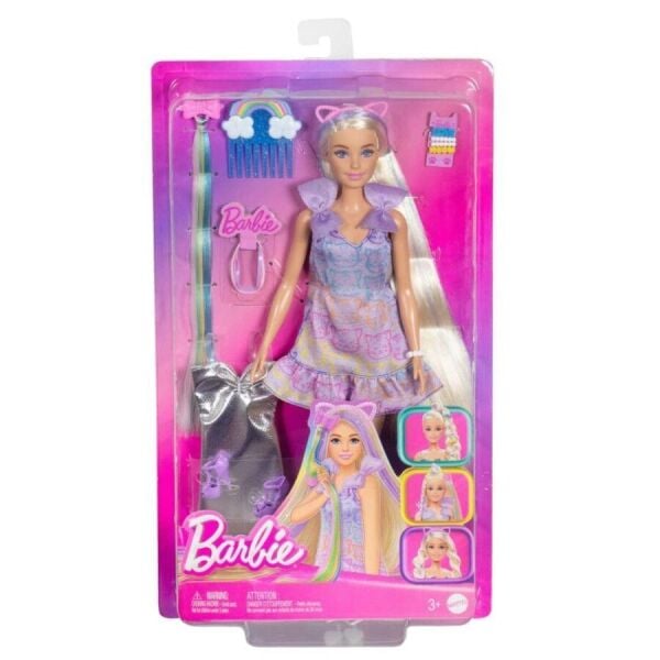 Mattel Barbie Upuzun Muhteşem Saçlı Saç Tasarım JC