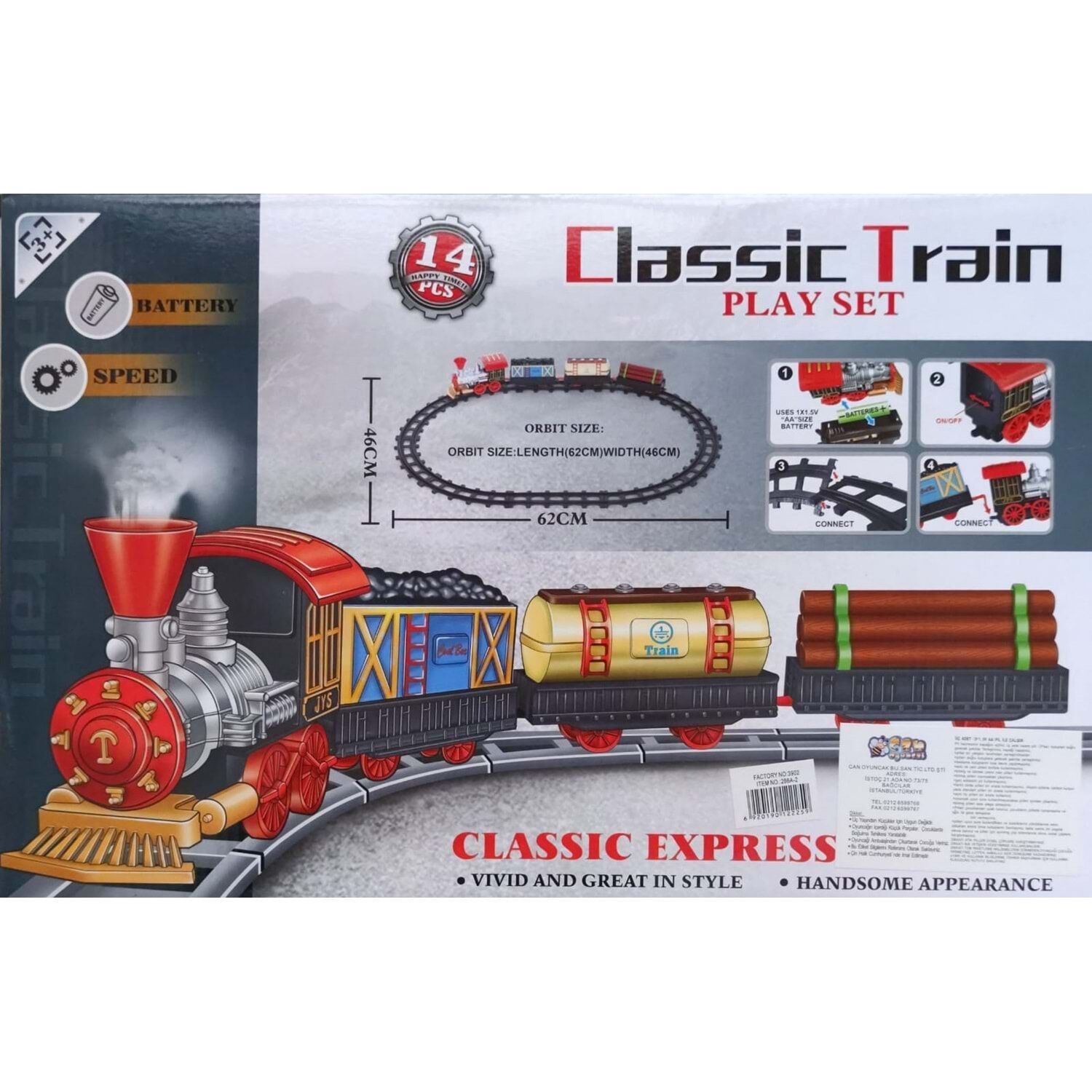 Can Toys Kutulu Pilli Tren 266A-2