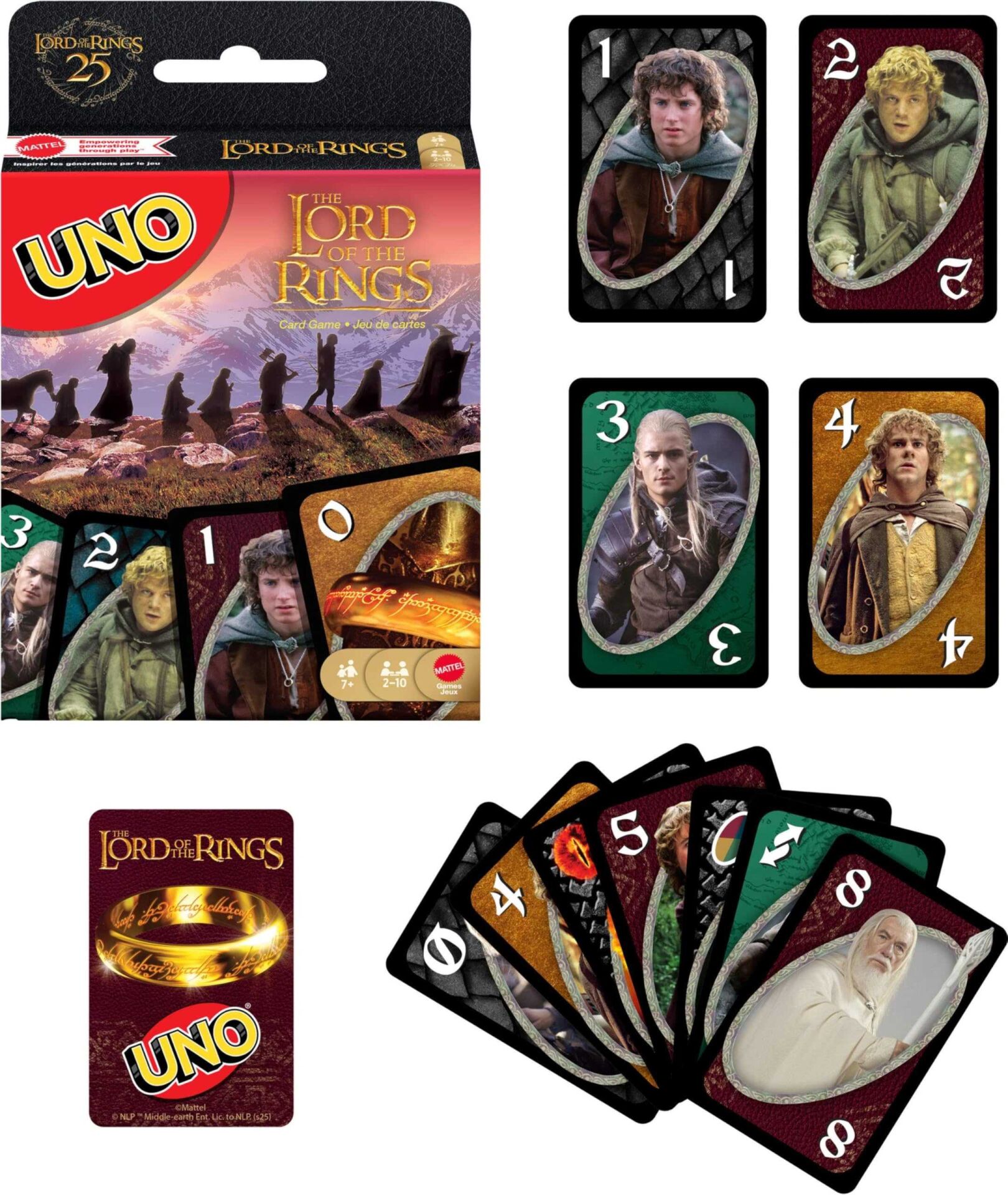 Mattel Games Uno Lord Of The Rings Kartlar