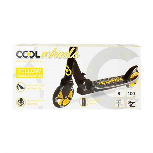 Furkan Cool Wheels Katlanır Scooter Sarı 8 Yaş 58345