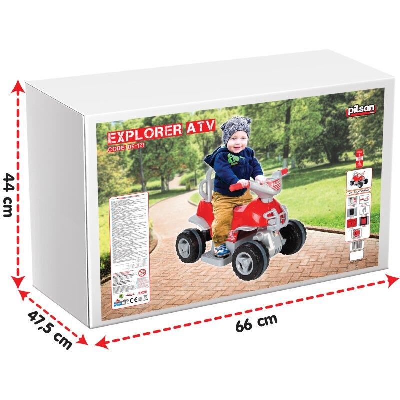 Pilsan Explorer Atv 6 Volt Kırmızı 05121