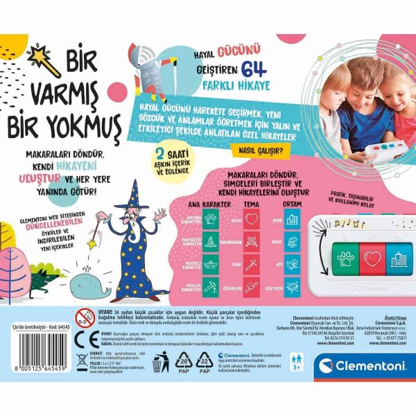 Clementoni Hikayeci Bir Varmış Bir Yokmuş 64545