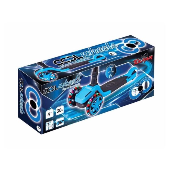 Furkan Cool Tulpar Işıklı Katlanır Scooter Mavi 59359