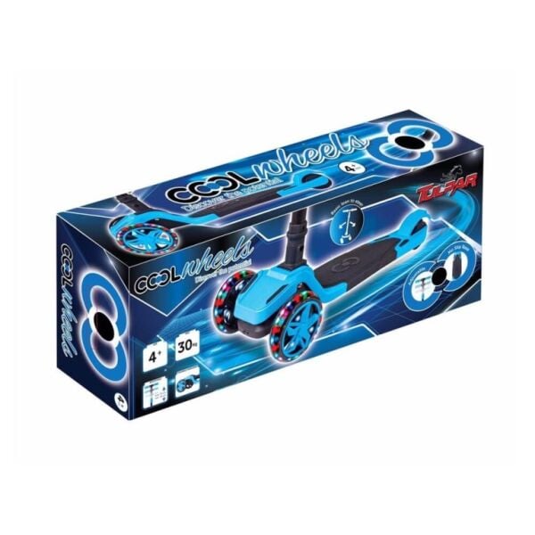 Furkan Cool Tulpar Işıklı Katlanır Scooter Mavi 59359