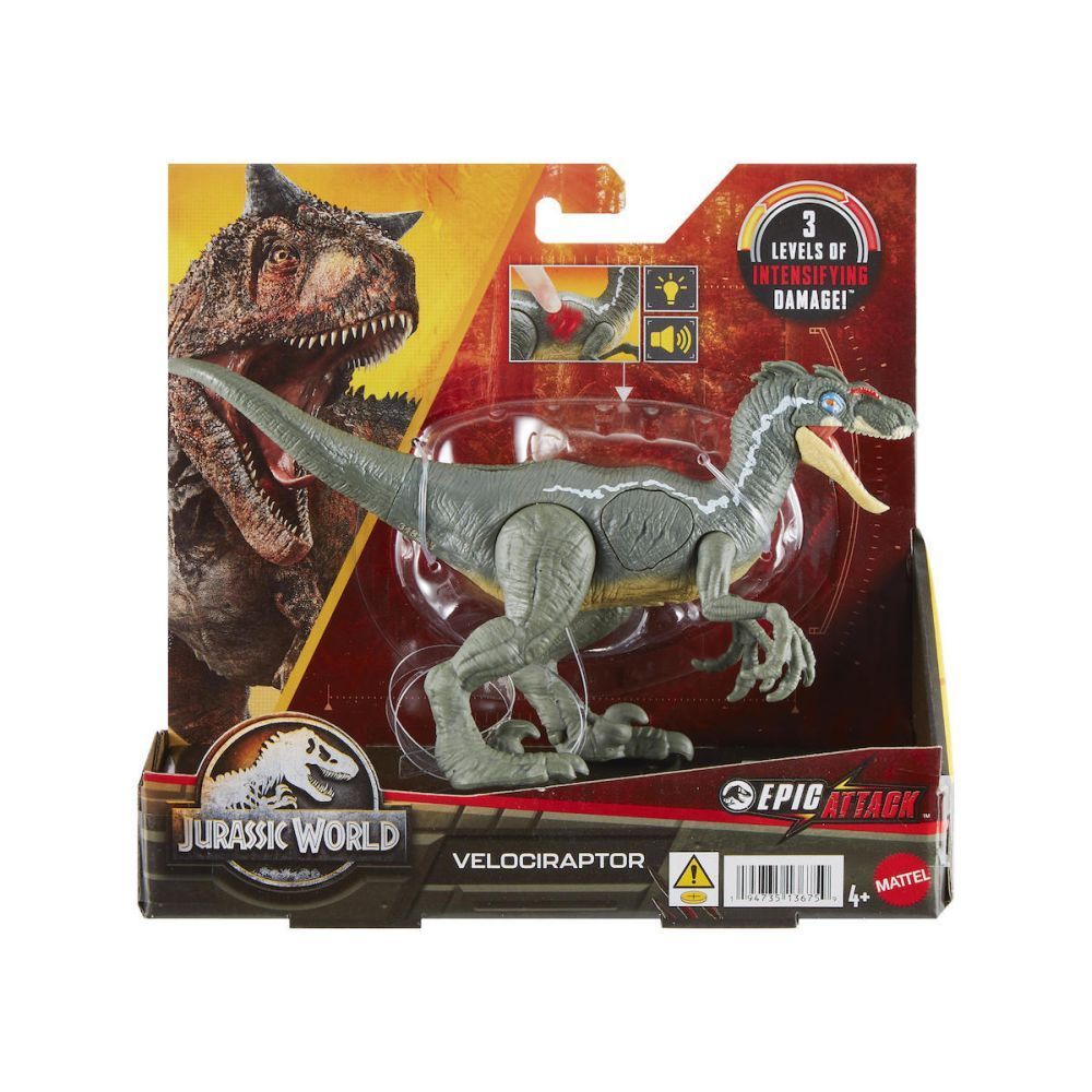 Mattel Jurassic World Epic Attack Dilopho. HNC11