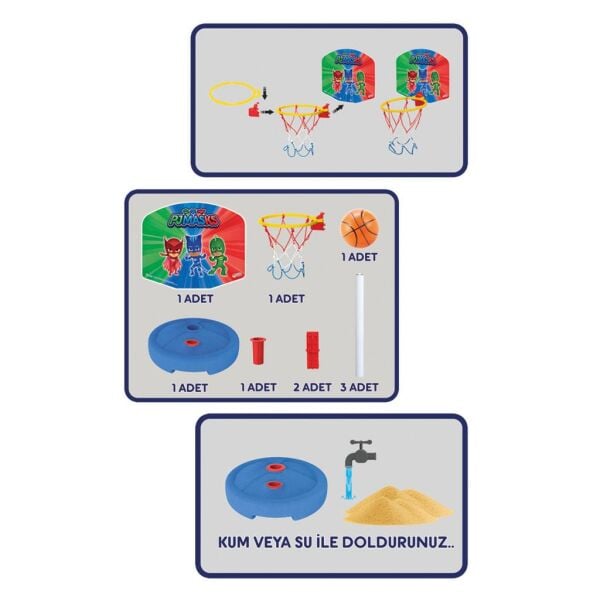 Fen Pj Mask Küçük Ayaklı Basket Pota 03652