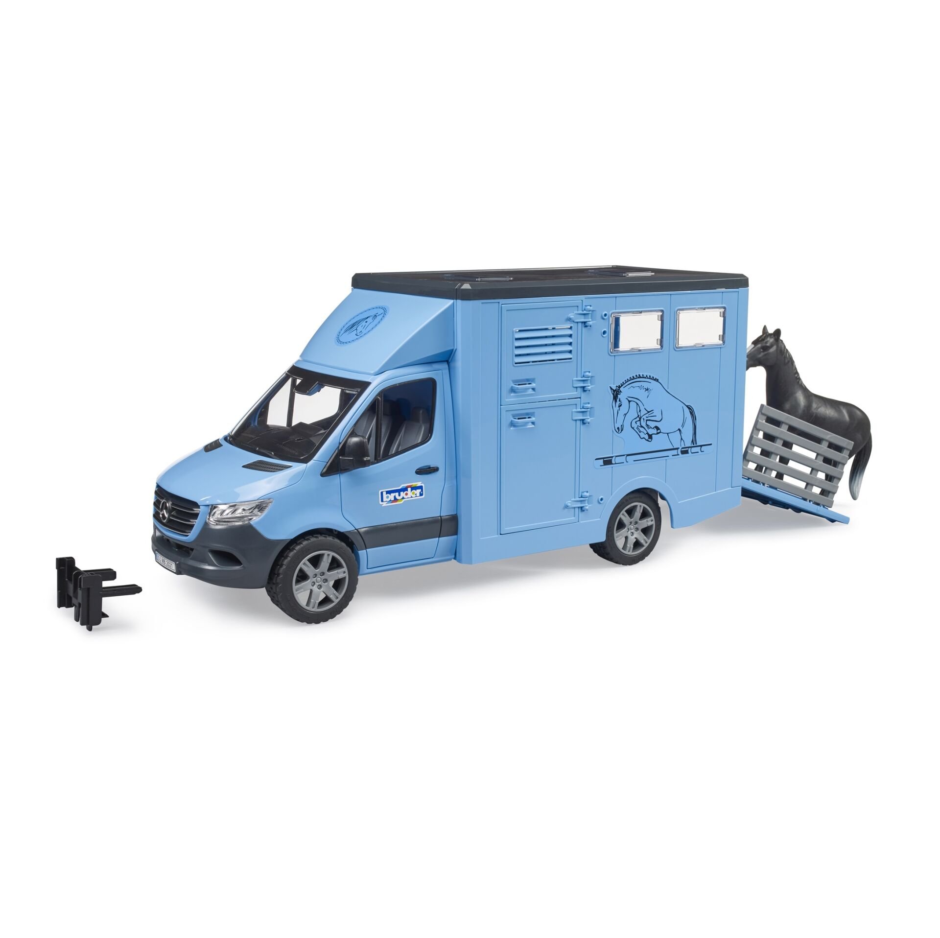 Bruder Mercedes Benz Sprınter At Nakıl Aracı Ve Sıyah At BR02674