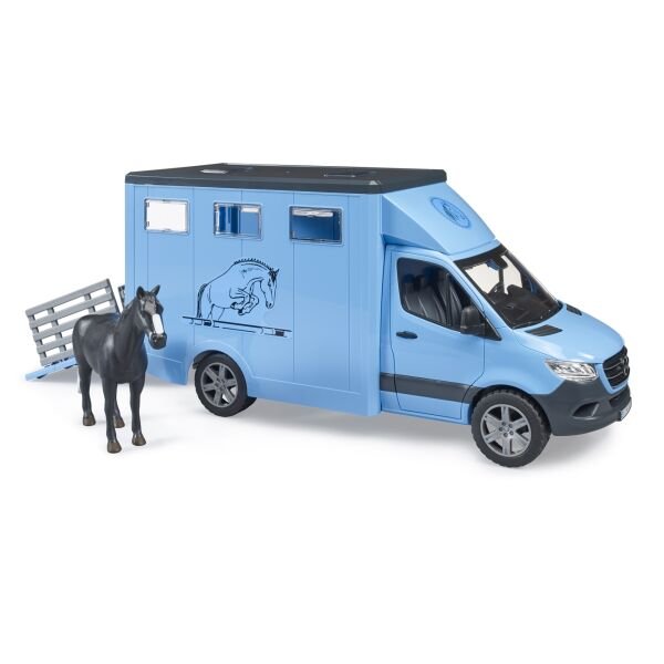 Bruder Mercedes Benz Sprınter At Nakıl Aracı Ve Sıyah At BR02674