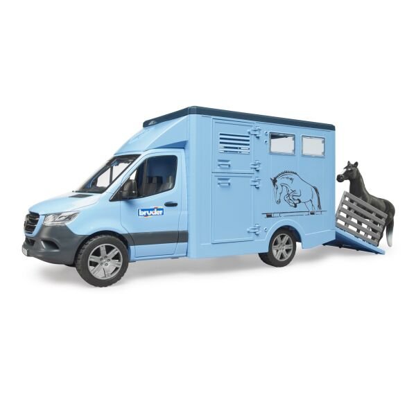 Bruder Mercedes Benz Sprınter At Nakıl Aracı Ve Sıyah At BR02674