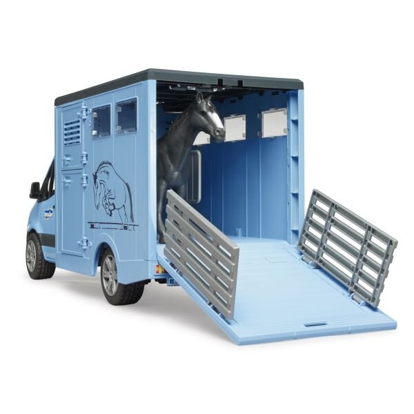 Bruder Mercedes Benz Sprınter At Nakıl Aracı Ve Sıyah At BR02674