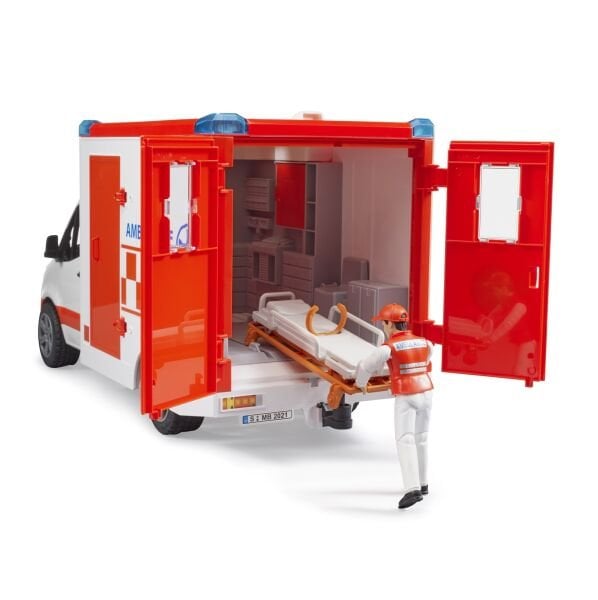 Bruder Mercedes Benz Sprınter Sırenlı Ambulans Ve Ekıbı BR02676