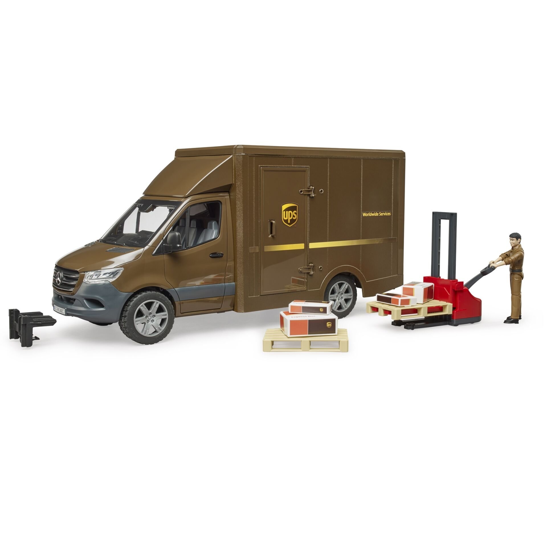 Bruder Mercedes Benz Sprınter Ups Kargo Aracı, Transpalet Ve Fıgür BR02678