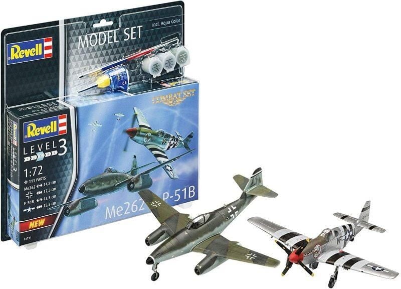 Adore Model Set Revell Combat Set Me262 P-51B 63711