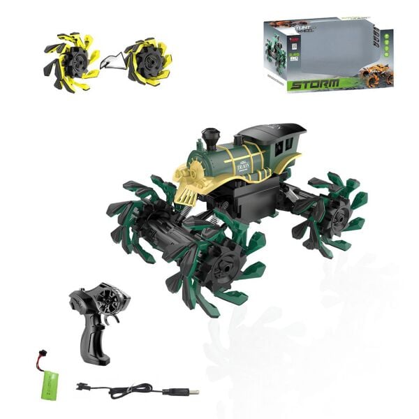 Vardem Şarjlı 2 Hız Açılır Teker Akrobat Araba SYR