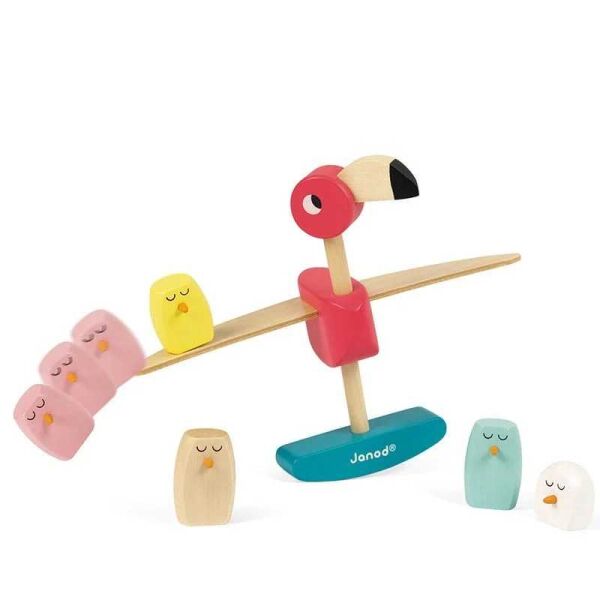 Isabel Ahşap Flamingo Denge Oyuncağı