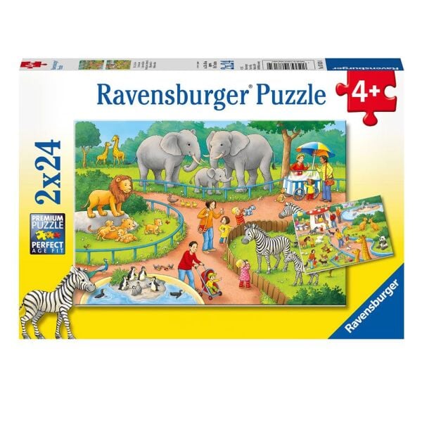 Adore 2x24 Parça Puzzle Hayvanat Bahçesi 078134