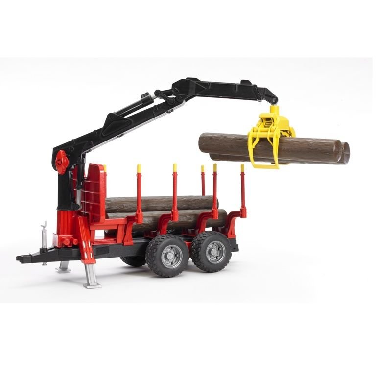 Bruder Yükleme Vinçli Kütük Taşıyan Römork & Kütükler BR02252