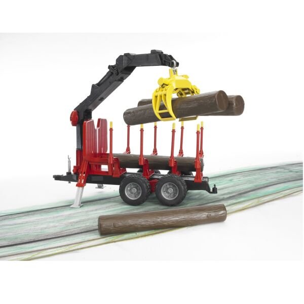 Bruder Yükleme Vinçli Kütük Taşıyan Römork & Kütükler BR02252
