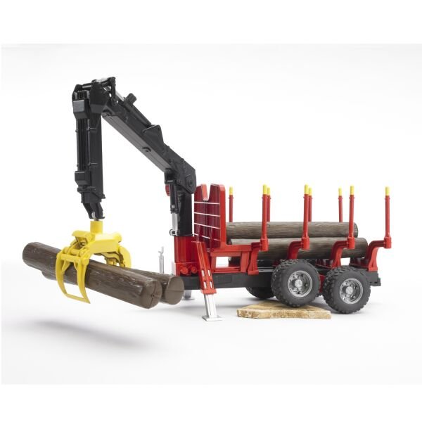 Bruder Yükleme Vinçli Kütük Taşıyan Römork & Kütükler BR02252