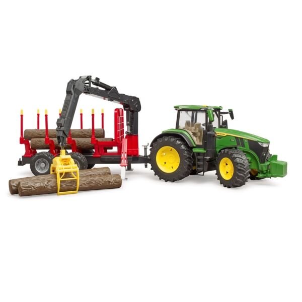 Bruder John Deere 7R 350 Traktör Ve Kütük Taşıyan Römork BR03154