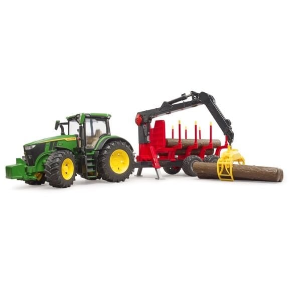 Bruder John Deere 7R 350 Traktör Ve Kütük Taşıyan Römork BR03154