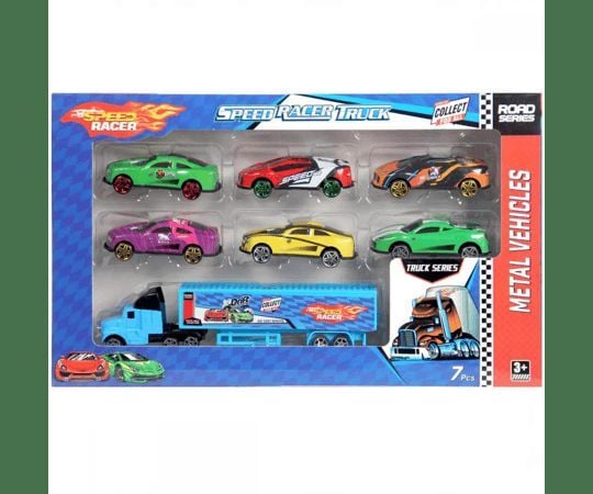 Toysan Tır Seti 6'Li Metal Arabalı TOY-46