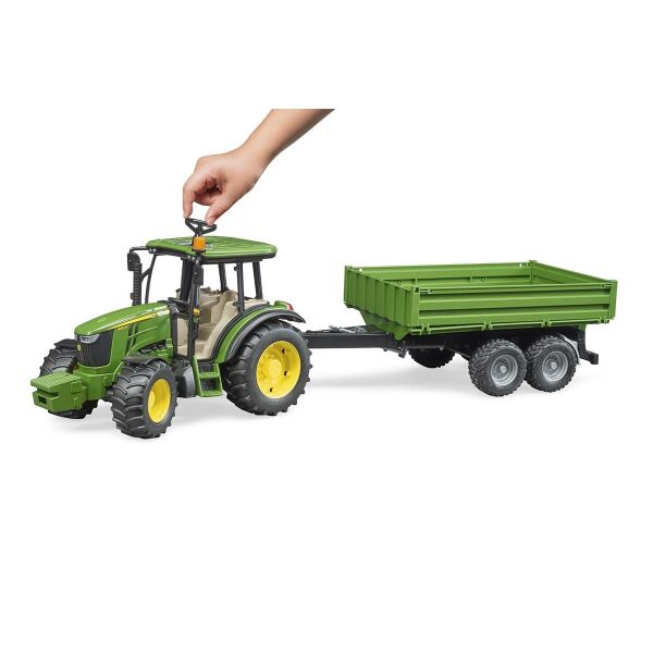 Bruder John Deere 5115 Traktör  Römork BR02108