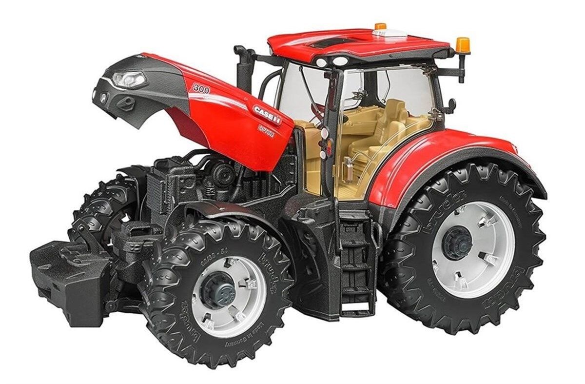 Bruder Case Ih Optum 300Cvx Kepçeli Traktör  Balya Römorku BR03198