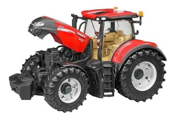 Bruder Case Ih Optum 300Cvx Kepçeli Traktör  Balya Römorku BR03198