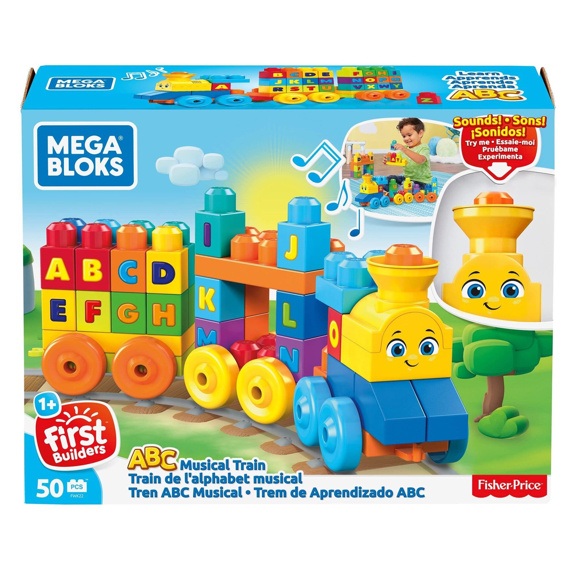 Mattel Mega Bloks Müzikli Alfabe Tren -FWK22