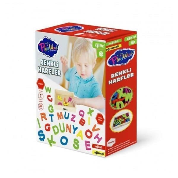 Onyıl 33 Prç Ahşap Kasalı Renkli Harfler ONY-402