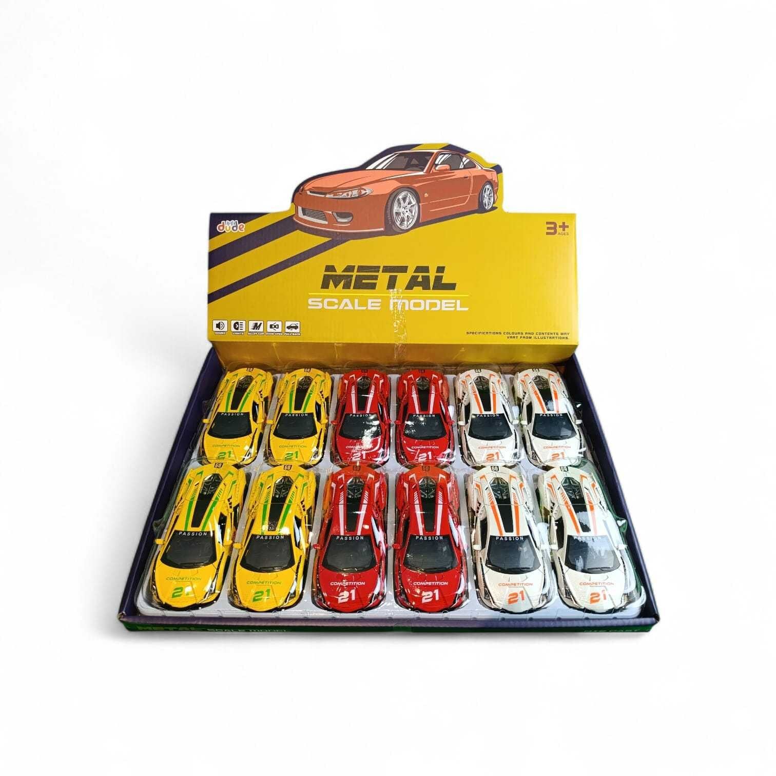 Seher 15 Cm Büyük Boy Metal Model Çekbırak 12 Li